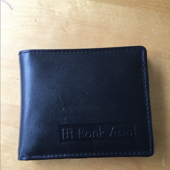 Black Leather wallet with logo - Picture 1 of 6